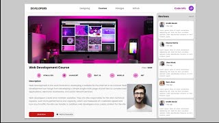 Build Modern Website Design with HTML and CSS | Create Website Dashboard Design using HTML and CSS