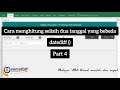 Cara menghitung selisih 2 tanggal yang berbeda - Datediff Part 4