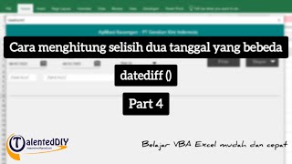 How to calculate the difference between 2 dates - Datediff Part 4