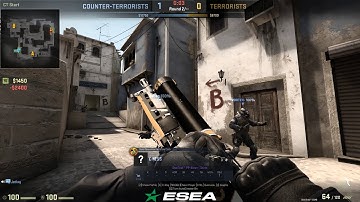 CS:GO - How did he not see him??? 1v5 ninja defuse...