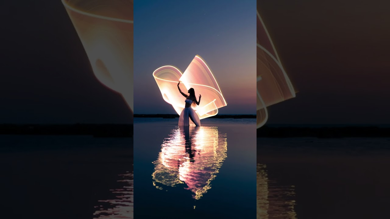 Pink skyes for a magical light-painting @Sublument