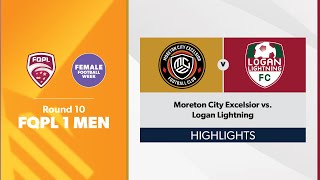 FQPL 1 Men Round 10  Moreton City Excelsior vs. Logan Lightning Highlights