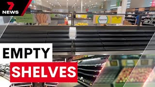 Woolworths 'IT issue' causes mass shortages in stores across the south east | 7 News Australia