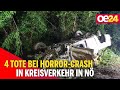 4 Tote bei Horror-Crash in Kreisverkehr in NÖ