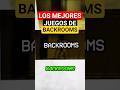 😱🔥 ESTOS SON LOS MEJORES JUEGOS DE BACKROOMS EN ROBLOX! #roblox #backrooms