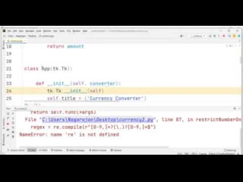 #Currency Conversion using Python with GUI using  Pycharm |Simple Projects on Python |Hostbox cse