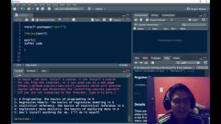 Learn R for Data Analysis with SWIRL package