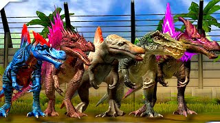NEW ALL SPINOSAURUS FAMILY PVP BATTLES - Jurassic World The Game screenshot 4