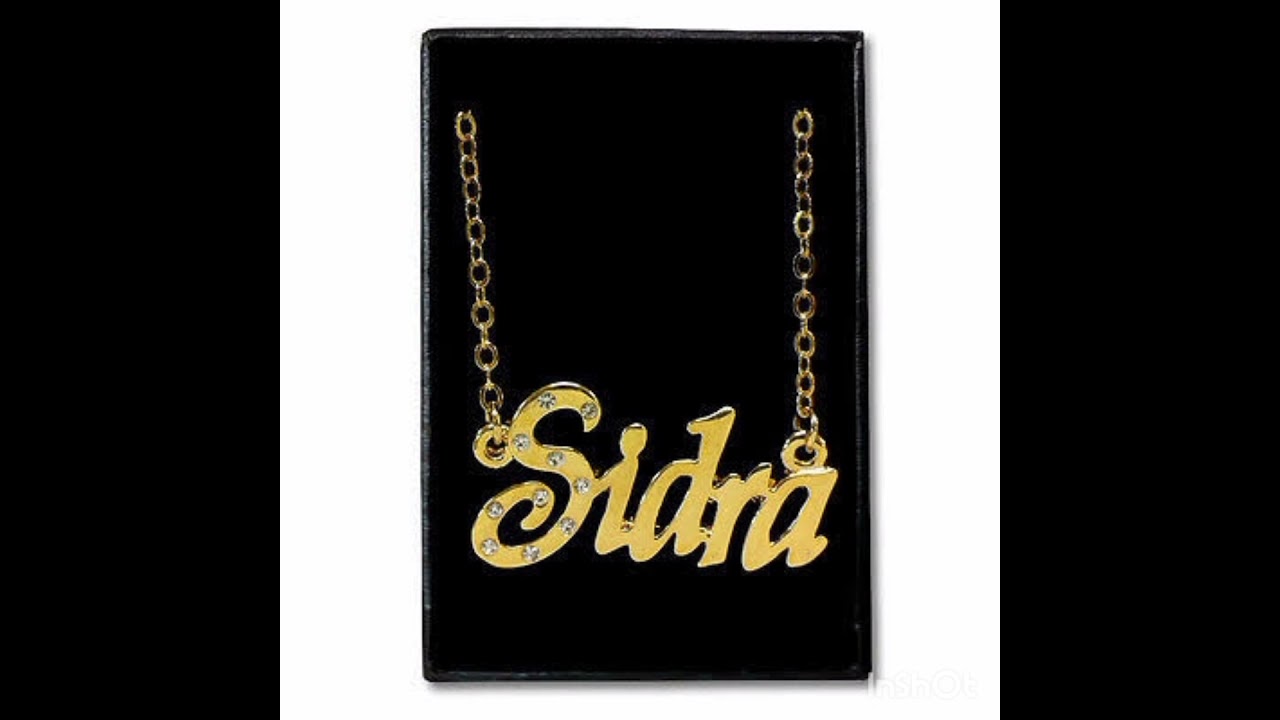 Sidra Gold Name Locket Elegant Design 