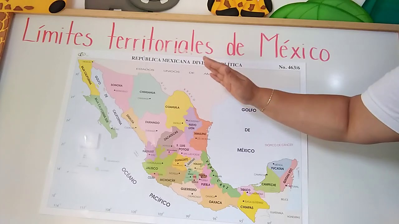 LÍMITES TERRITORIALES DE MEXICO YouTube LÍMITES TERRITORIALES DE MEXICO YouTube