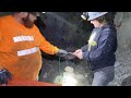 Intersecting a quartz vein hard rock gold mining episode 28