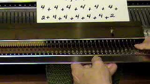 Garter Bar Lesson 3 Increase Evenly Across Row