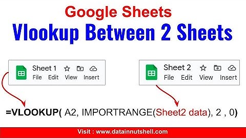 Vlookup tussen twee Google-spreadsheets | Google Sheets