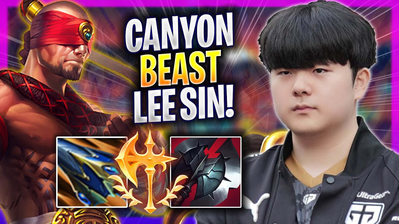 CANYON IS A BEAST WITH LEE SIN! - GEN Canyon Plays Lee Sin JUNGLE vs Brand! | Season 2024