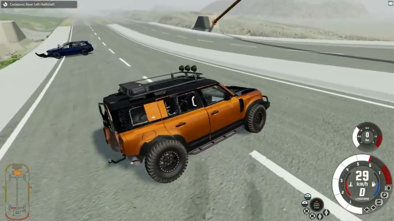 какая машина сможет пролететь мост