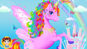 Unicorn Dress Up - Girls Games - Design Your Unicorn! - Baby Games Videos