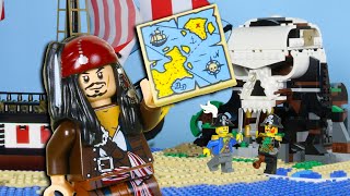 LEGO Pirate Treasure Map STOP MOTION LEGO Captain Jack Sparrow Treasure Hunt | LEGO | Billy Bricks