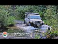 Flooded roads we had to go higher cinematic off road jeep gladiator ecodiesel