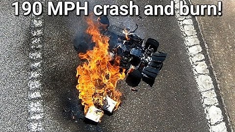 Arrma Limitless 190 MPH crash and burn