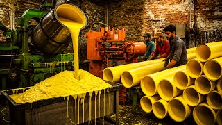 From Burning Molten Plastic to Giant Pipes - Inside an Insane Mega Factory Process|