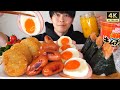 ASMR 朝食（目玉焼き ウインナー ハッシュポテト）Breakfast EATING SOUNDS | 咀嚼音 | MUKBANG | 먹방
