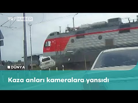 Rusya'da yaşanan iki feci kaza kamerada