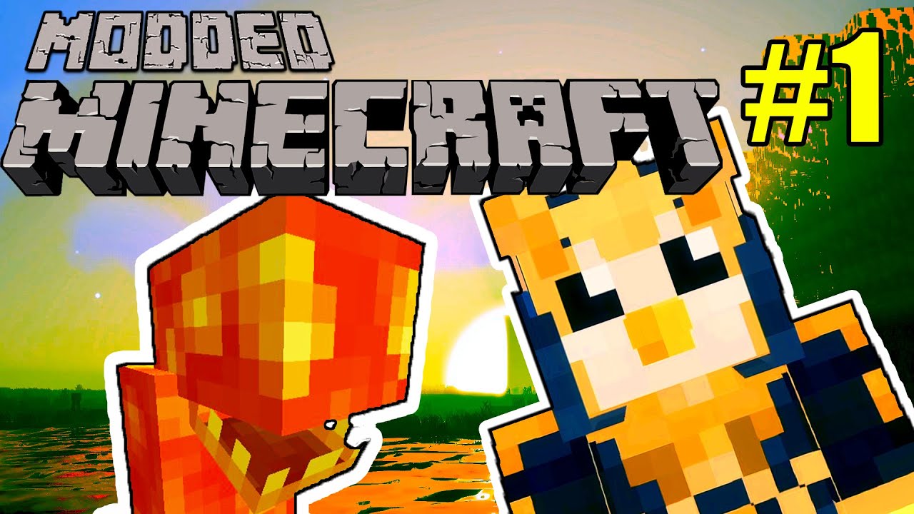 Modded Minecraft Survival Ep 1 - ATTACKED BY A LAVA MONSTER!! | Comedy ...