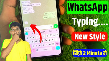 WhatsApp redesigned typing indicator | WhatsApp chat typing bubble | WhatsApp new update