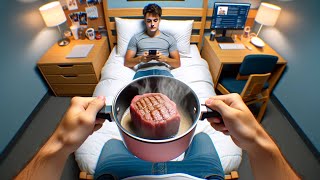 Preparing a Filet Mignon Steak in my Dorm Room