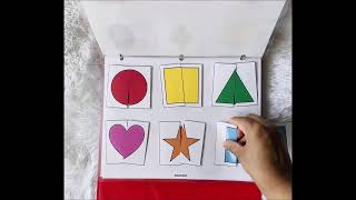 Colors Sorting and Shapes Puzzle Activities for Toddlers, Busy Books Activity Pages