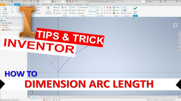 Inventor How To Dimension Arc Length