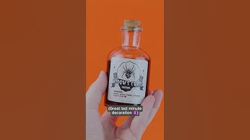 Making POTION BOTTLES for #halloween  🎃👻  (custom DIY labels)