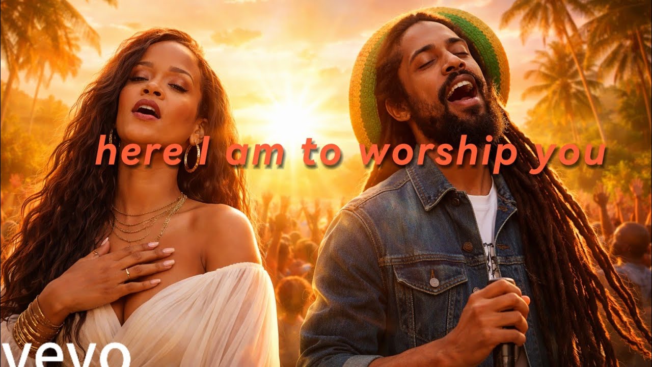 Damian Marley ft Rihanna _ Here I am to worship you (official gospel reggae lyrics video download)