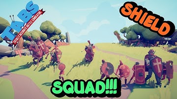 TABS | Shield Squad Vs Every Units (Same Price) - Totally Accurate Battle Simulator