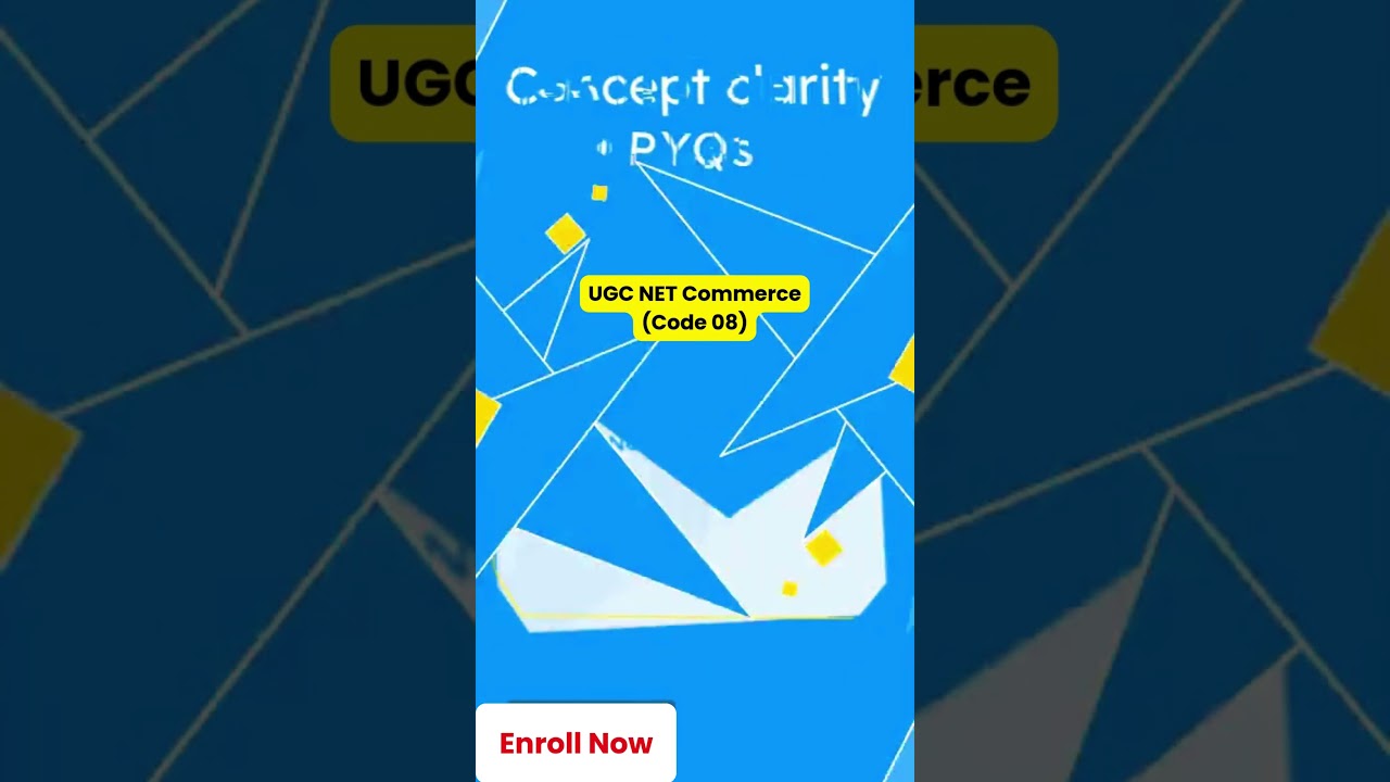 UGC NET Commerce: Study Smart, Not Hard.        #ytshorts