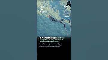 82-Year-Old Woman Stuns Internet With Fearless Bungee Jump in Rishikesh.