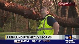 Overnight strong winds could cause damage, debris by morning. First responders warn of downed power