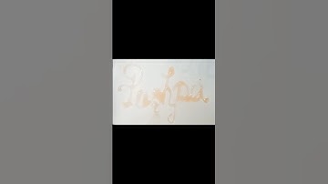 Writing Name "Pushpa" in Cursive Writing | #shorts #calligraphy