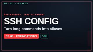 ssh config file: Stop Typing Long SSH Commands