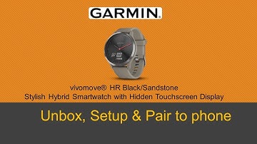 Review : Garmin vivomove HR Hybrid Smartwatch : Unbox, Setup and Pair to Android phone