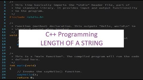 C++ program to find the length of string using built-in functions | #UniversalProgramming