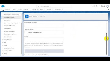 SalesForce lightning  Change My Password