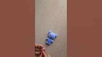 DIY KOYA Bt21 Super Clay Art #shorts #shortsvideo #diy #art #youtubeshorts