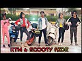 KTM Ride & Scooty Ride | 🛵🏍 | First Time Ride | Payal Ishu Kunal riya Antima | Mk studio vlog