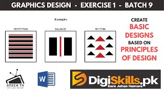Digiskills Graphic Design Exercise 1 Batch 9 Solution | Basic Design Principles