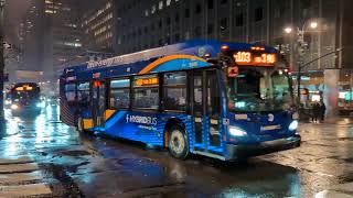 NYCT Bus: 40-Foot Buses on the M103 Bunching @ 3rd Ave & 43rd Street & More!