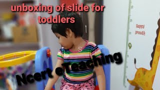 Unboxing of senior slide for toddlers #slide #toysfortoddlers #indooractivities #baby