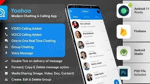 Android Chatting App with Voice/Video Calls, Voice messages + Groups -Firebase | Complete App|YooHoo