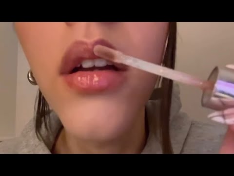 ASMR- Personal attention with stutters and lipgloss application (Custom video for Rye💚)