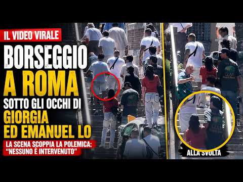 Video Giorgia ed Emanuel Lo assistono a un borseggio di un anziano a Roma. La reazione scatena le critiche